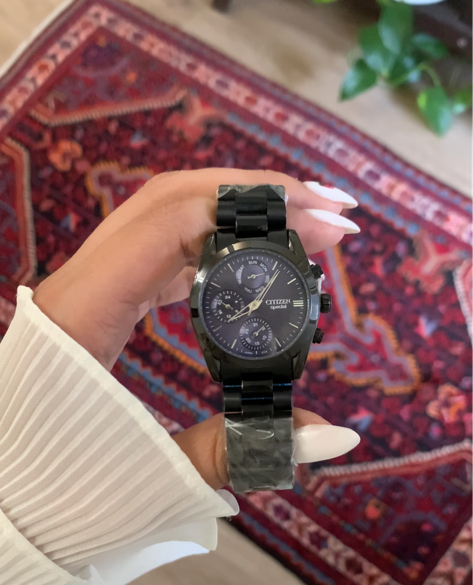 ساعت سیتیزن سه موتور فعال مشکی
